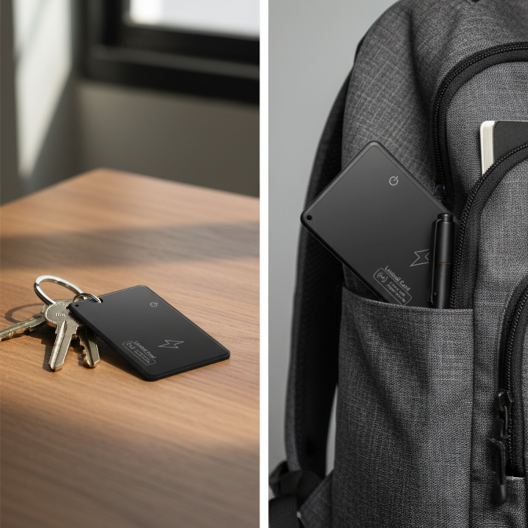 Wallet Location Tracker Card Waterproof GPS Locator Compatible With Apple Find My